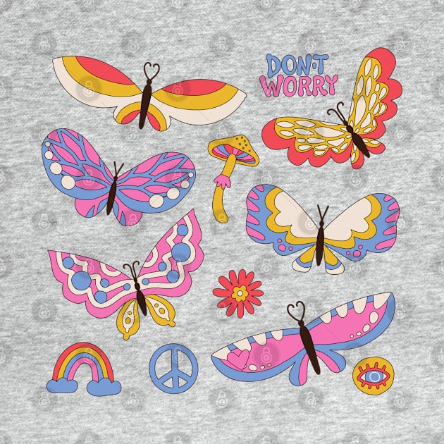 funky butterflies by redsunflower